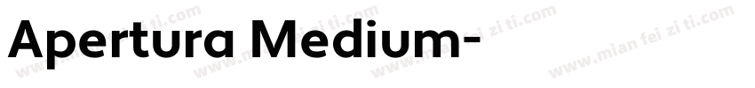 Apertura Medium字体转换